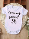 Little Cove™ Baby Boy Red Heart Romper – Short Sleeve Bodysuit with Letter Print-TotsCove