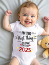 Little Cove™ Baby Boy Red Heart Romper – Short Sleeve Bodysuit with Letter Print-TotsCove