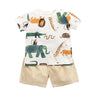 Boys Cartoon Top and Shorts Set