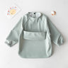 Waterproof Baby Feeding Smock with Long Sleeves-TotsCove