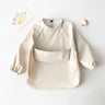 Waterproof Baby Feeding Smock with Long Sleeves-TotsCove