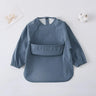 Waterproof Baby Feeding Smock with Long Sleeves-TotsCove