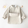Waterproof Baby Feeding Smock with Long Sleeves-TotsCove