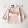 Waterproof Baby Feeding Smock with Long Sleeves-TotsCove