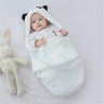 CottonHug™ Plush Newborn Swaddle Blanket with Hood-TotsCove