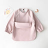 Waterproof Baby Feeding Smock with Long Sleeves-TotsCove